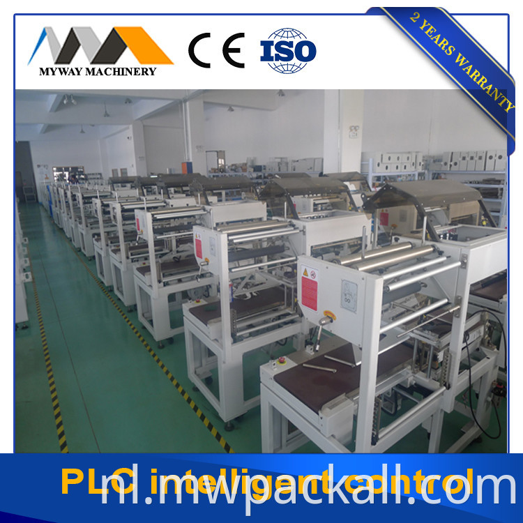 Carton Box schoenen geschenk Pet Pet Bottle POF Film Heat L Bar Sealer Krimp Tunnel Wrap Wikkelmachine